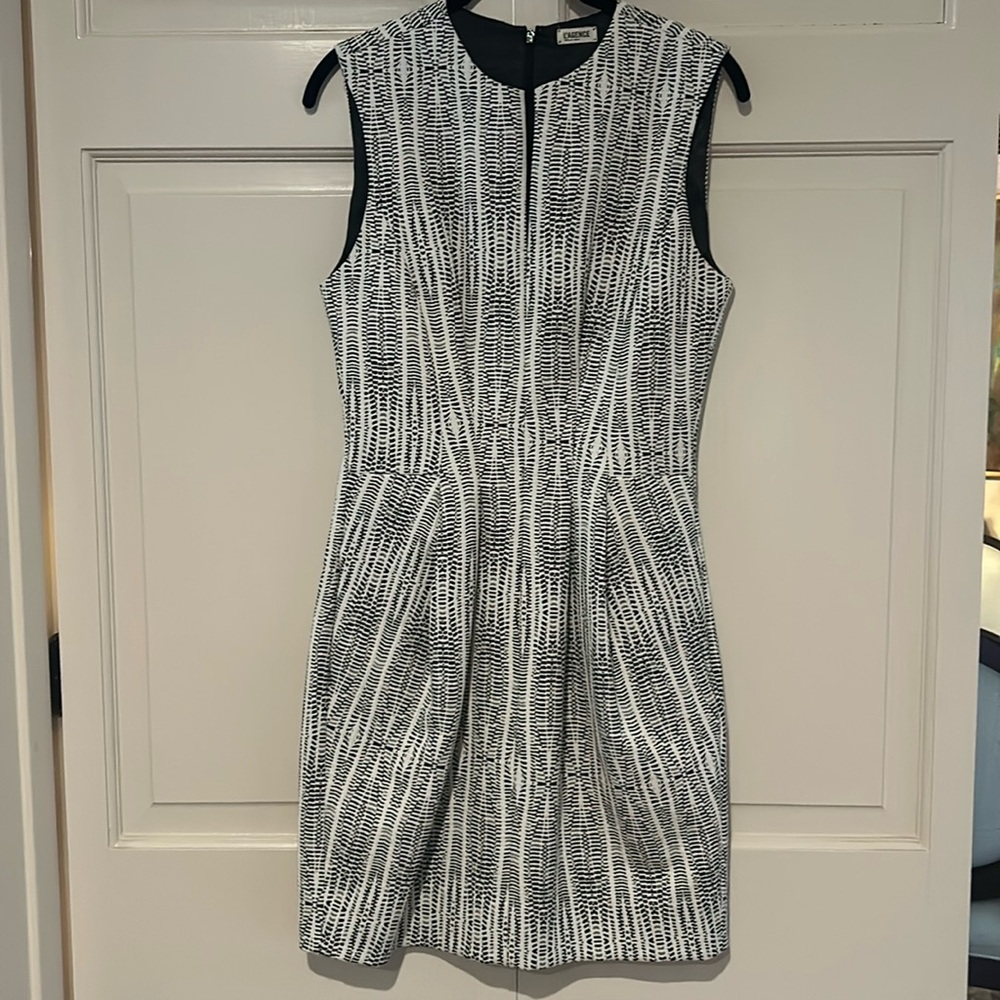 L’agence Black and White Cocktail Dress
